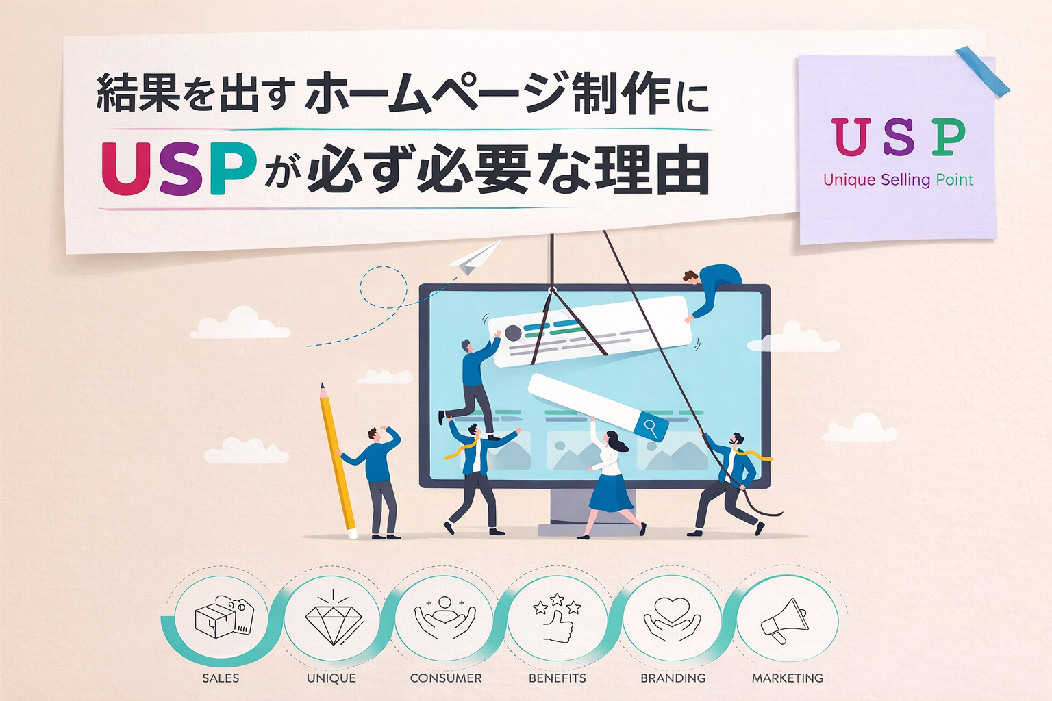 結果を出すホームページ制作にUSPが必ず必要な理由