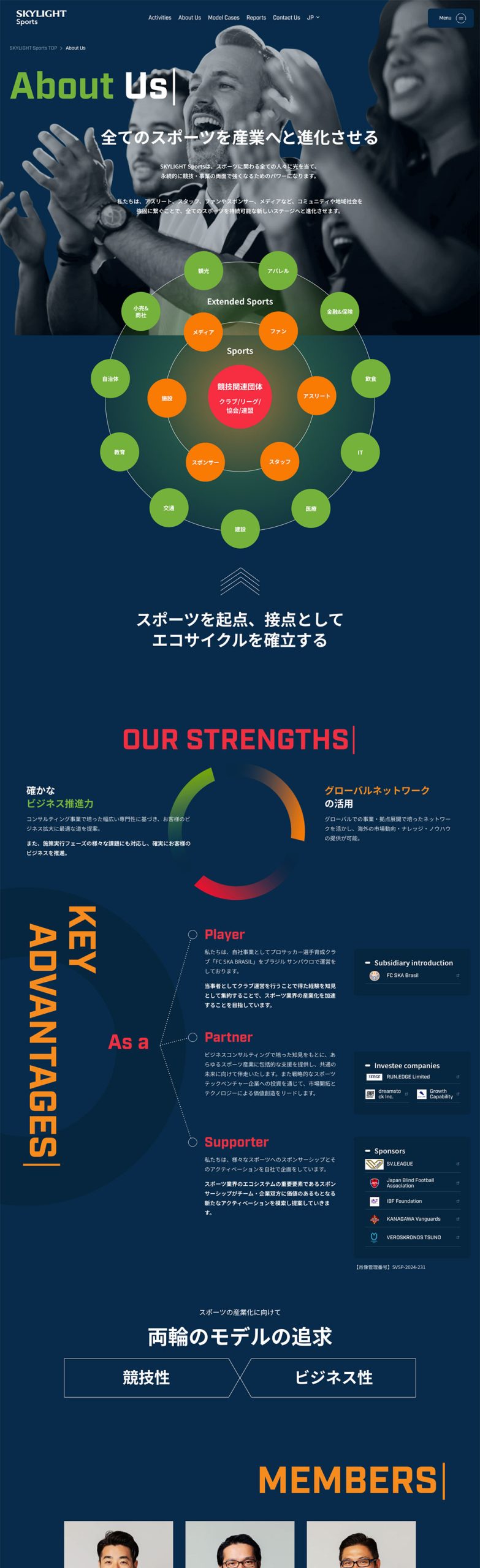 AboutUs ページ